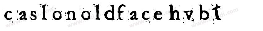 CaslonOldFace Hv BT字体转换
